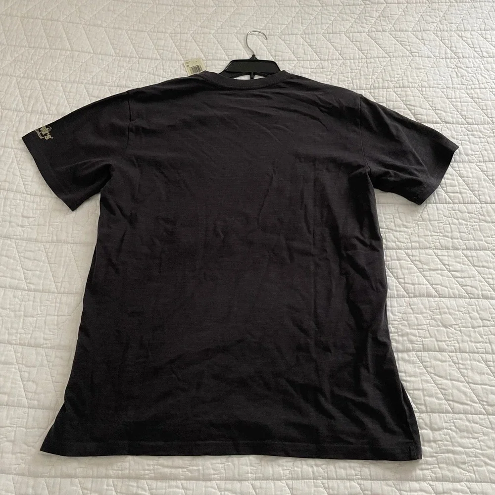 Levi's Mens Relaxed Graphic T-Shirt Charcoal Gray Cowboy Desert Western Medium